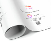 Papier Cadeau Google examen logo de l'entreprise Analyser QR exa (Coin rond)