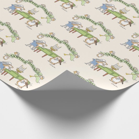 Papier Cadeau GOPHER BAROQUE par Sandra Boynton (Coin)