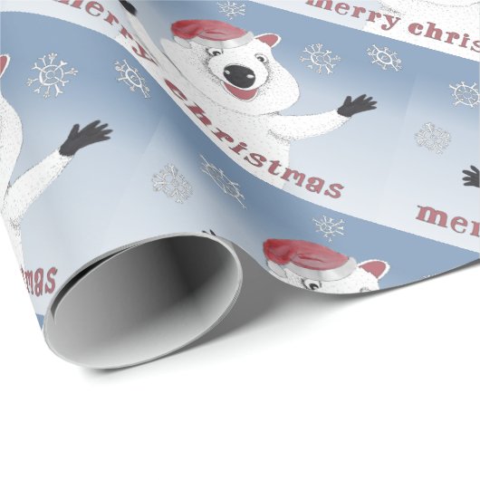 Papier Cadeau Gopher Joyeux Noël (Coin rond)