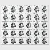 Papier Cadeau Gordon Setter Happy Face (Plat)