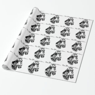 Papier Cadeau Gordon Setter Happy Face