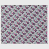 PAPIER CADEAU GORGEANT PEACOCK ROSE (Plat)