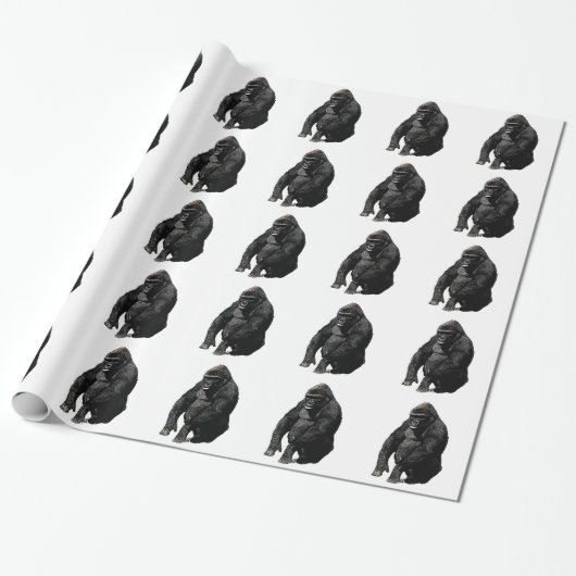 Papier Cadeau Gorilla Pop Art (Déroulé)