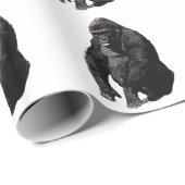 Papier Cadeau Gorilla Pop Art (Coin rond)