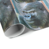 PAPIER CADEAU GORILLAS (Coin rond)