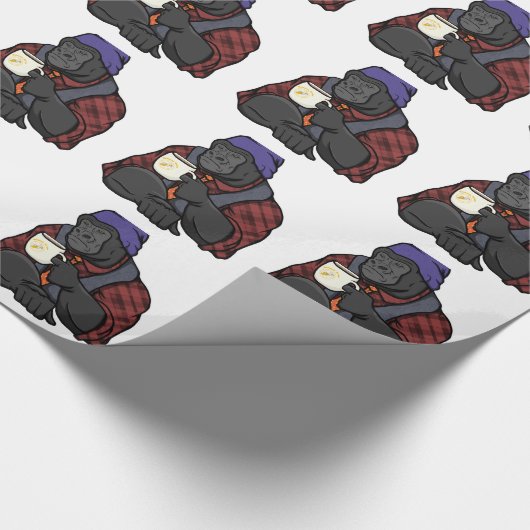 Papier Cadeau Gorille de hippie (Coin)