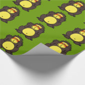 Papier Cadeau gorille timide (Coin)