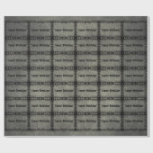 Papier Cadeau Gothic Happy Birthday Black Barbed Branches Grey (Plat)