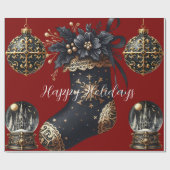 Papier Cadeau Gothic Holidays Wrapping Paper (Plat)