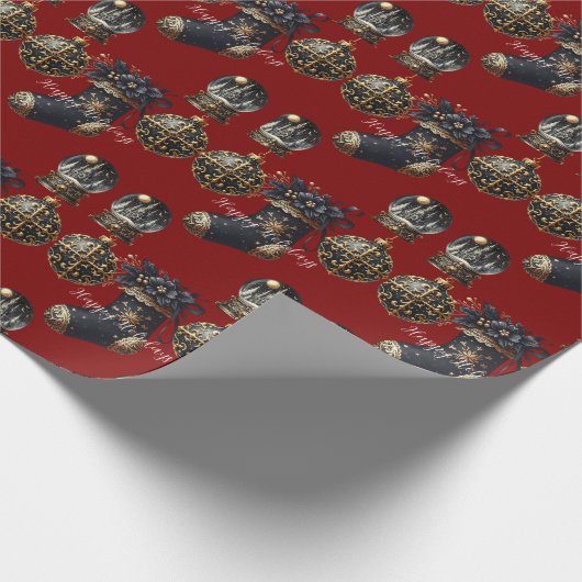 Papier Cadeau Gothic Holidays Wrapping Paper (Coin)
