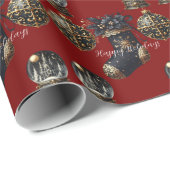 Papier Cadeau Gothic Holidays Wrapping Paper (Coin rond)