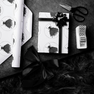 Papier Cadeau Gothique Fairy Black Gown Vampy Goth Glam Sheen