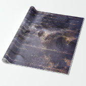Papier Cadeau Gothique Grunge Indigo (Déroulé)