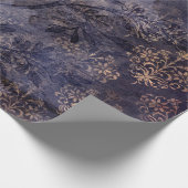 Papier Cadeau Gothique Grunge Indigo (Coin)