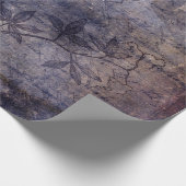 Papier Cadeau Gothique Grunge Indigo (Coin)