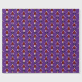 Papier Cadeau Gothique Halloween Vampire Lady Patterned (Plat)