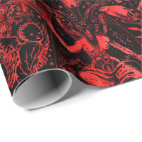 Gothique victorien diable rouge et noir