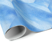 Papier Cadeau Gouttes de pluie (Coin rond)