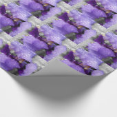 Papier Cadeau gouttes d'eau sur iris (Coin)