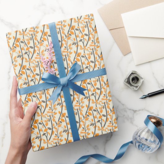 Papier Cadeau Grace de feuillage moderne : (Cadeaux)