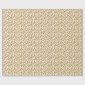 Papier Cadeau Grace de feuillage moderne : (Plat)