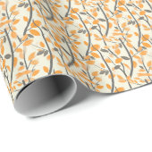 Papier Cadeau Grace de feuillage moderne : (Coin rond)