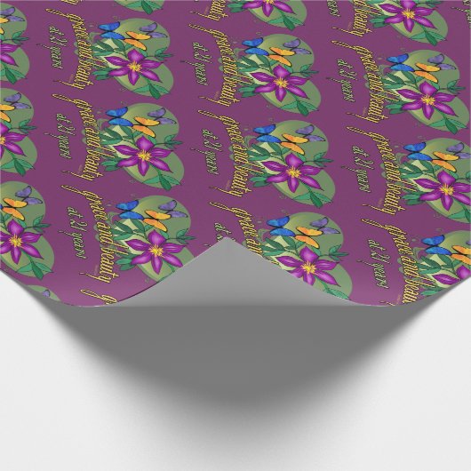 Papier Cadeau Grâce et beauté à 21 (Coin)