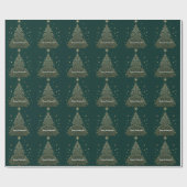 Papier Cadeau « Grâce hivernale dorée » (Plat)