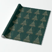 Papier Cadeau « Grâce hivernale dorée » (Déroulé)