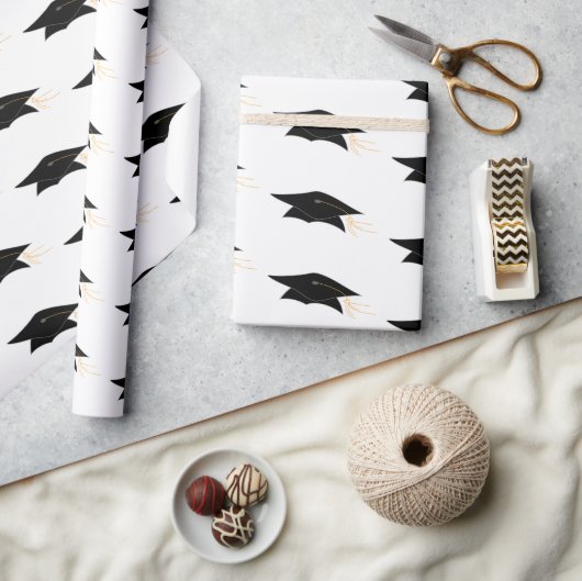 Papier Cadeau Grad Casquette et Tassel Graduation (Artisanat)