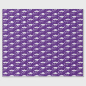 Papier Cadeau Grad Elegant Blanc Graduation Cap (Plat)