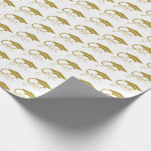 Papier Cadeau Grad Elegant Gold Graduation Cap (Coin)