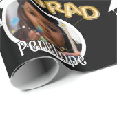 Papier Cadeau Grad Photo Grad (Coin rond)