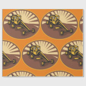 Papier Cadeau Grader rétro (Plat)