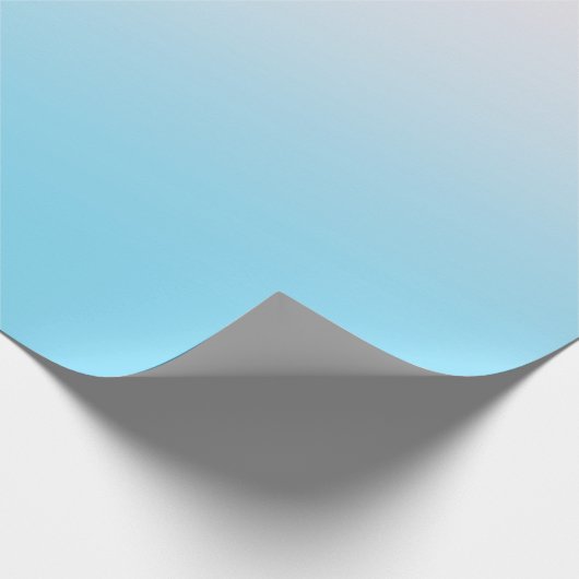 Papier Cadeau Gradient bleu et blanc (Coin)