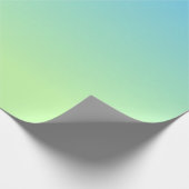 Papier Cadeau Gradient bleu et vert (Coin)
