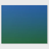 Papier Cadeau Gradient bleu-vert (Plat)