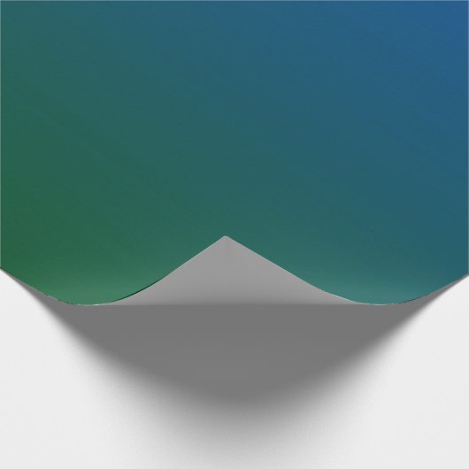 Papier Cadeau Gradient bleu-vert (Coin)