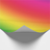 Papier Cadeau Gradient d'arc-en-ciel - modèle customisé (Coin)