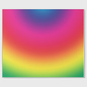 Papier Cadeau Gradient d'arc-en-ciel - modèle customisé (Plat)
