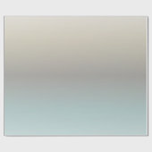 Papier Cadeau Gradient de crème turquoise (Plat)