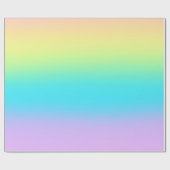 Papier Cadeau Gradient de Gorgeous Pastel (Plat)