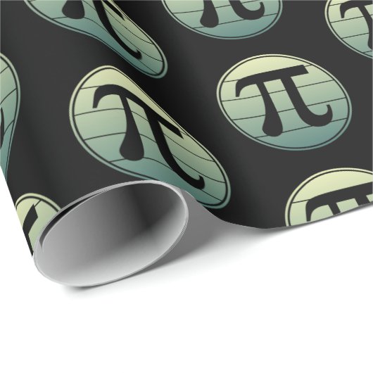 Papier Cadeau Gradient | Happy Pi Day Math (Coin rond)