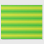Papier Cadeau Gradient jaune et vert brillant trié (Plat)