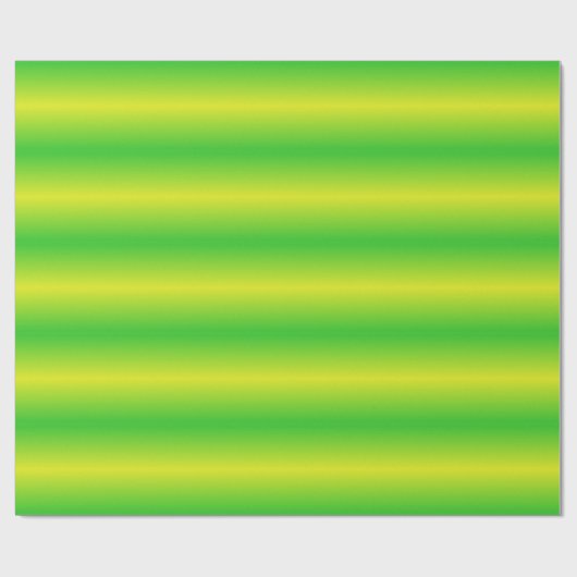 Papier Cadeau Gradient jaune et vert brillant trié (Plat)
