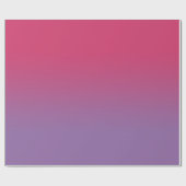 Papier Cadeau Gradient minimal de framboise rose à pourpre (Plat)