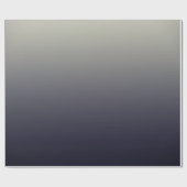 Papier Cadeau Gradient noir à la mode d'Ombre (Plat)