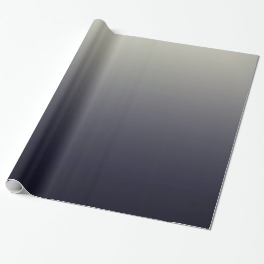 Papier Cadeau Gradient noir à la mode d'Ombre (Déroulé)