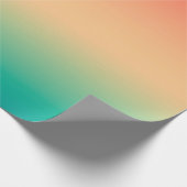 Papier Cadeau Gradient ombre corail blush beige vert doux bleu (Coin)