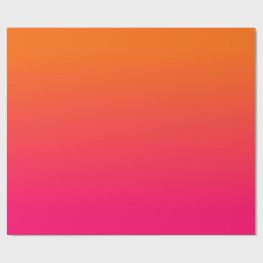 Papier Cadeau Gradient orange Fuchsia (Plat)